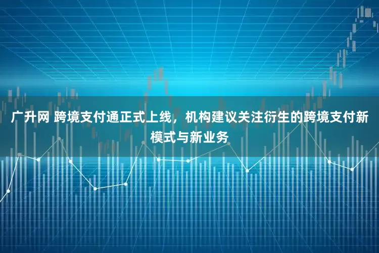 广升网 跨境支付通正式上线，机构建议关注衍生的跨境支付新模式与新业务